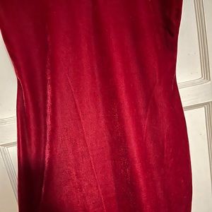 Wet Seal Vintage 90s velvet red dress